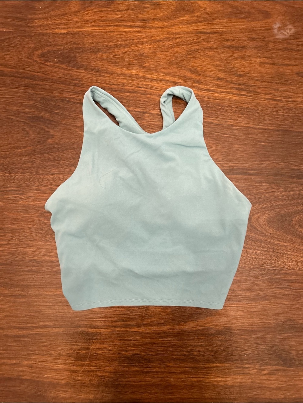 Athleta Sage Green Racerback Crop Tank